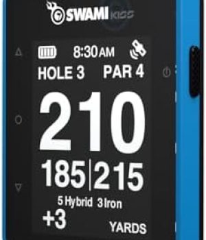 Swami KISS 2.0 Handheld Golf GPS Ragnefinder with Integrated Magnets – Blue